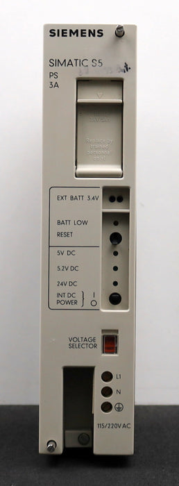 Bild des Artikels SIEMENS-SIMATIC-S5-Stromversorgung-6ES5951-7LB14-E:-H-gebraucht