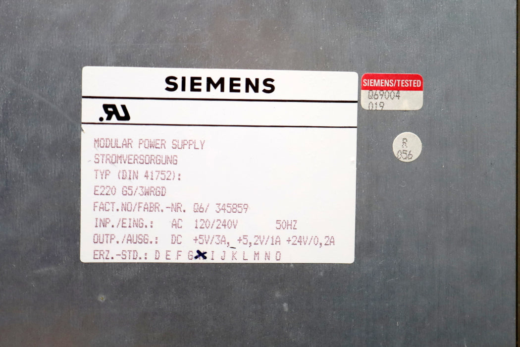 Bild des Artikels SIEMENS-SIMATIC-S5-Stromversorgung-6ES5951-7LB14-E:-H-gebraucht