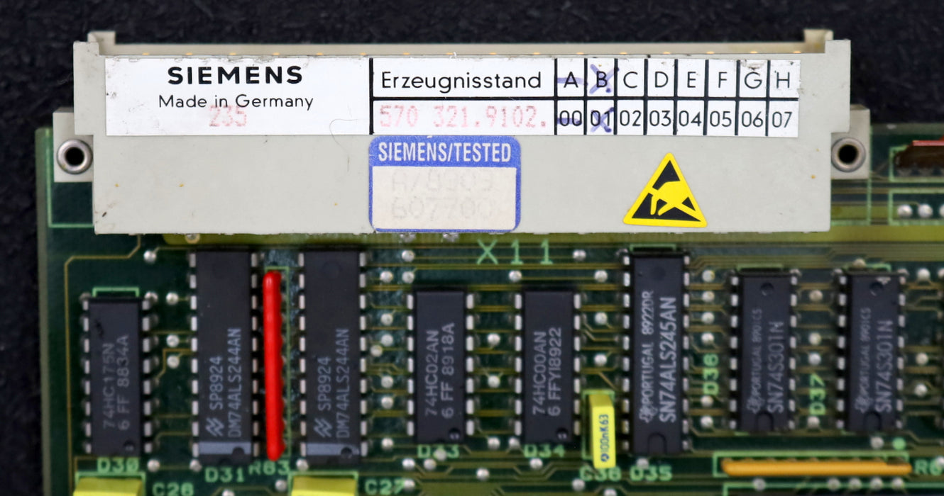 Bild des Artikels SIEMENS-Anschaltung-570-321-9102.01-E.Stand-B-gebraucht