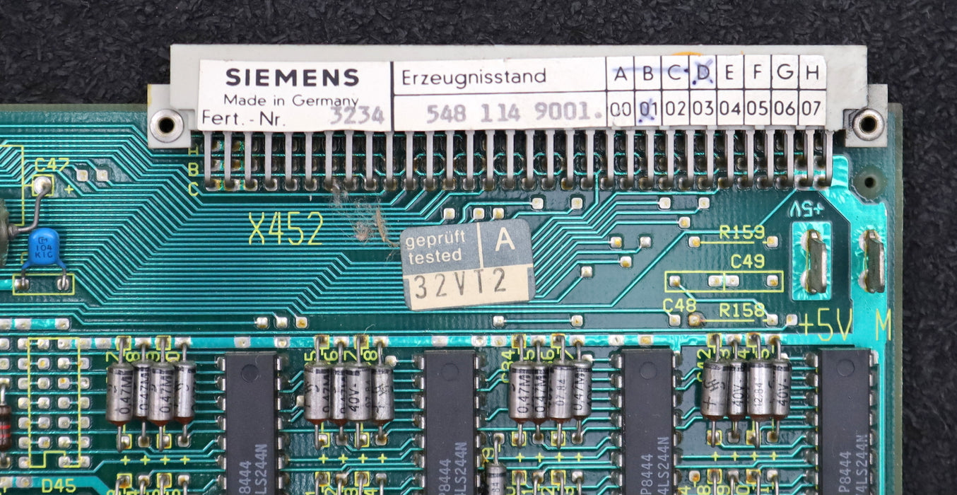 Bild des Artikels SIEMENS-Steckkarte-548-114-9101.01-E-Stand-D-gebraucht