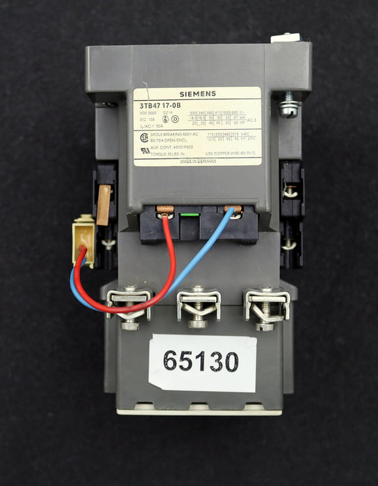 Bild des Artikels SIEMENS-Leistungsschütz-3TB4717-0B-90A-600V-Spulenspannung-24VDC-gebraucht