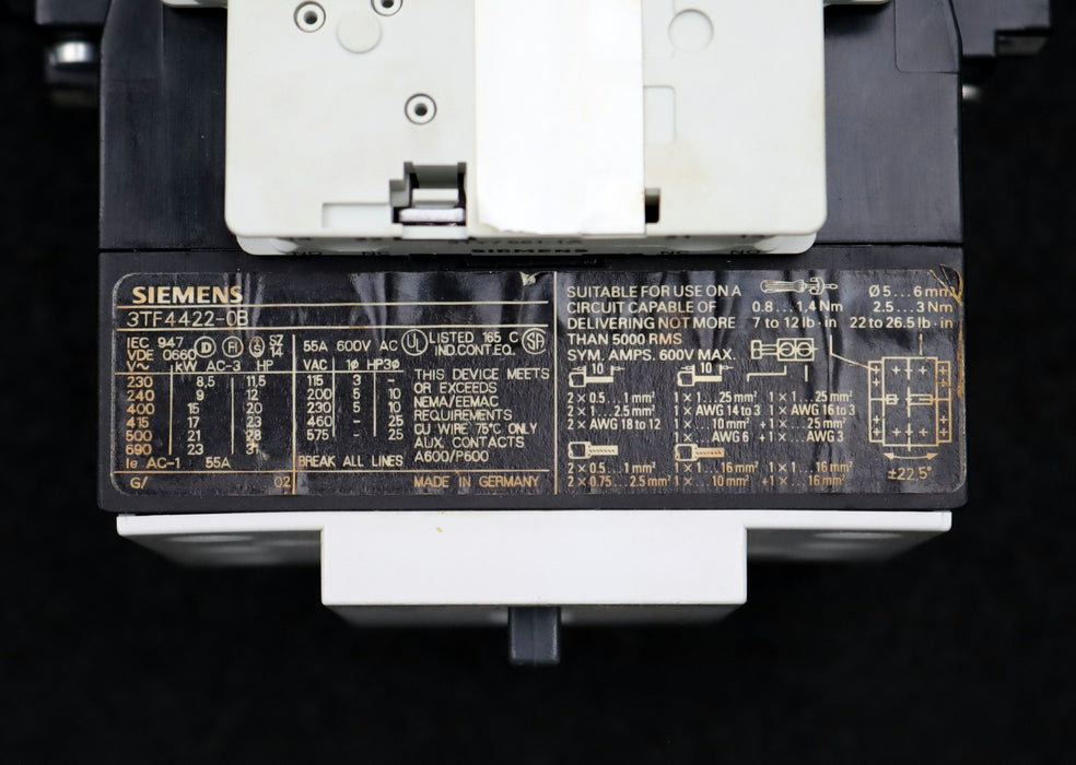 Bild des Artikels SIEMENS-Leistungsschütz-3TF4622-0AL2-+-3TY7561-1A-+-3TY7561-1B-24VDC