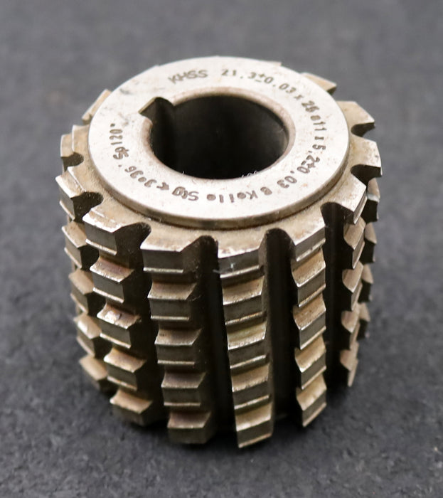 Bild des Artikels FETTE-Keilwellen-Wälzfräser-spline-hob-6-Keile-21,3x25x5,2mm-mit-Höcker-1gg.Re