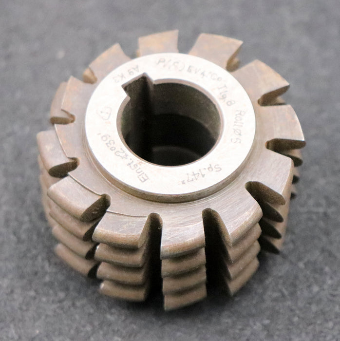 Bild des Artikels PWS-Kettenrad-Wälzfräser-Teilung-8mm-RollenØ-5mm-Ø59x40xØ22mm-mit-LKN-1gg.-Re