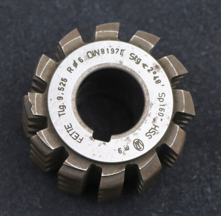 Bild des Artikels FETTE-Kettenrad-Wälzfräser-chainwheel-hob-Teilung-9,525mm=-3/8"-RollenØ-6mm