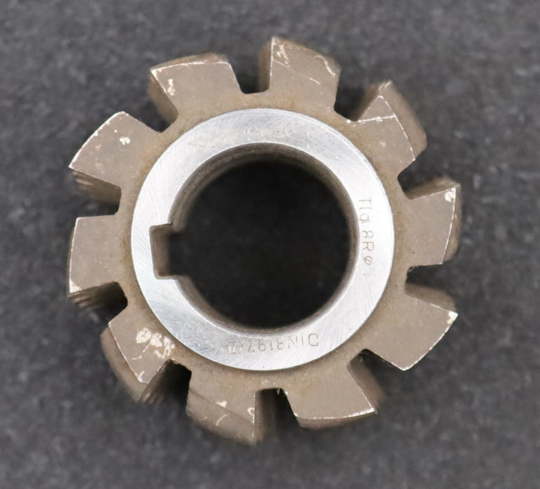 Bild des Artikels Kettenrad-Wälzfräser-chainwheel-hob-Teilung-8mm-RollenØ-5mm-Ø61x38xØ27mm-LKN