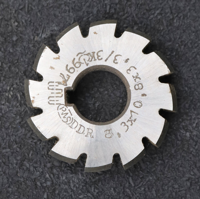 Bild des Artikels PWS-Keilwellen-Formfräser-spline-cutter-3-Keile-8,3x10,8x3,3mm-mit-Höcker