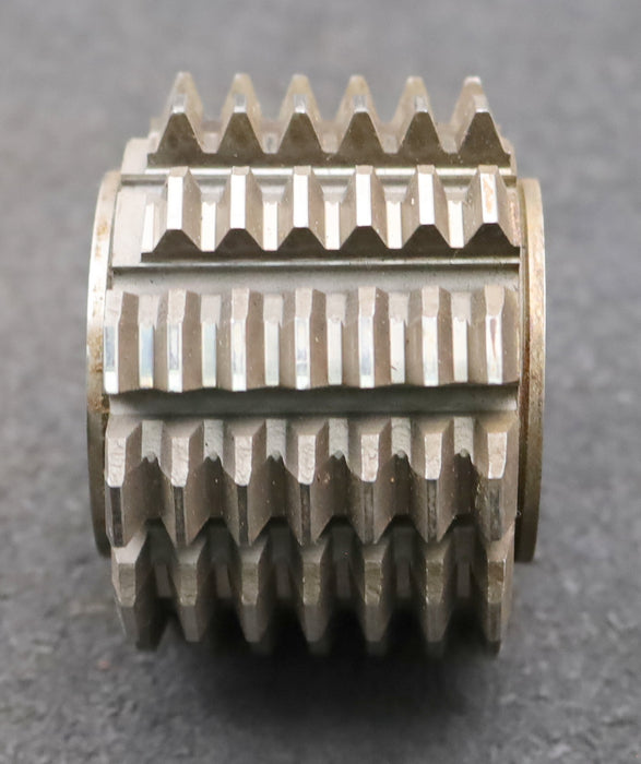 Bild des Artikels PWS-Zahnrad-Wälzfräser-gear-hob-m=-2mm-BPII-nach-DIN-3972-EGW-20°-Ø67x47xØ27mm