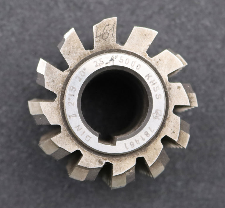 Bild des Artikels Zahnrad-Wälzfräser-gear-hob-m=-2,5mm-BPII-nach-DIN-3972-EGW-20°-Ø68x57xØ27mm