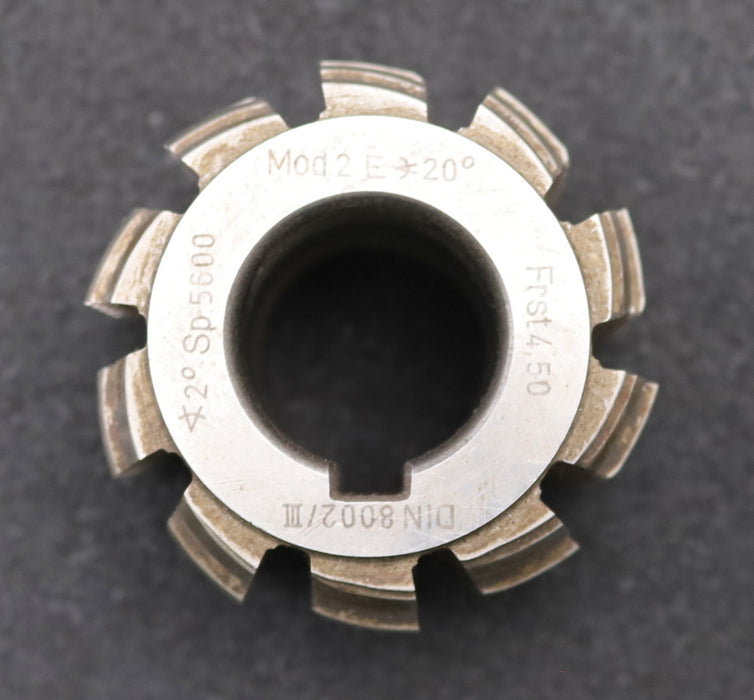 Bild des Artikels LENZEN-Zahnrad-Wälzfräser-gear-hob-m=-2mm-BPIII-nach-DIN-8002-EGW-20°