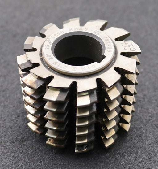 Bild des Artikels Zahnrad-Wälzfräser-gear-hob-m=-2,5mm-BPII-nach-DIN-3972-EGW-20°-Ø69x56xØ27mm