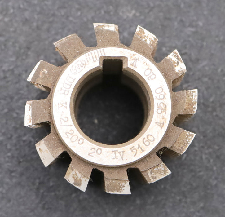 Bild des Artikels PWS-Zahnrad-Wälzfräser-gear-hob-m=-2mm-BPIV-nach-DIN-3972-EGW-20°-Ø62x48xØ27mm