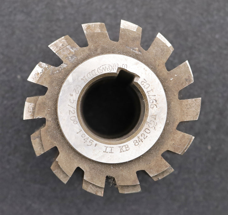 Bild des Artikels PWS-Zahnrad-Wälzfräser-gear-hob-m=-2,5mm-BPII-nach-DIN-3972-EGW-20°-Ø89x88xØ32mm