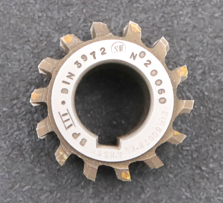 Bild des Artikels S.U.-Zahnrad-Wälzfräser-gear-hob-m=-1,25mm-BPIII-DIN3972-EGW-20°-Ø48x31xØ22mm