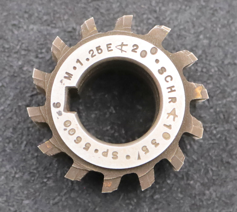 Bild des Artikels S.U.-Zahnrad-Wälzfräser-gear-hob-m=-1,25mm-BPIII-DIN3972-EGW-20°-Ø48x31xØ22mm