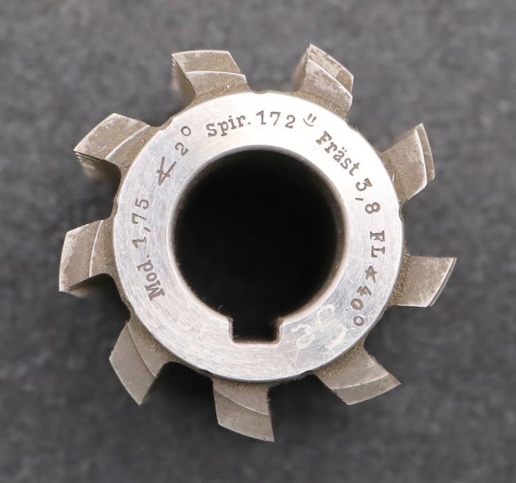 Bild des Artikels Zahnrad-Wälzfräser-gear-hob-m=-1,75mm-EGW-20°-Frästiefe-3,8mm-Ø53x55xØ22mm