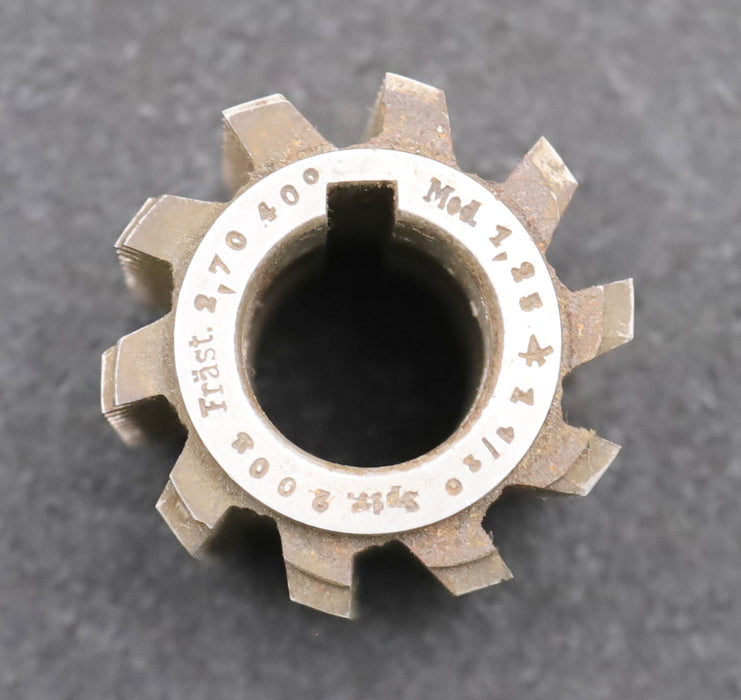 Bild des Artikels Zahnrad-Wälzfräser-gear-hob-m=-1,25mm-EGW-20°-Frästiefe-2,7mm-Ø47x51xØ22mm