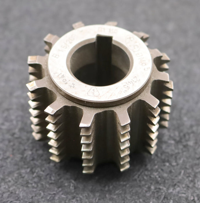 Bild des Artikels PWS-Zahnrad-Wälzfräser-gear-hob-m=-1,5mm-BPI-nach-DIN3972-EGW-20°-Ø55x38xØ22mm