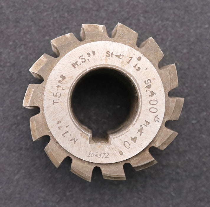 Bild des Artikels KLW-Zahnrad-Wälzfräser-gear-hob-m=-1,75mm-BPIII-DIN3972-EGW-20°-Ø78x55xØ32mm