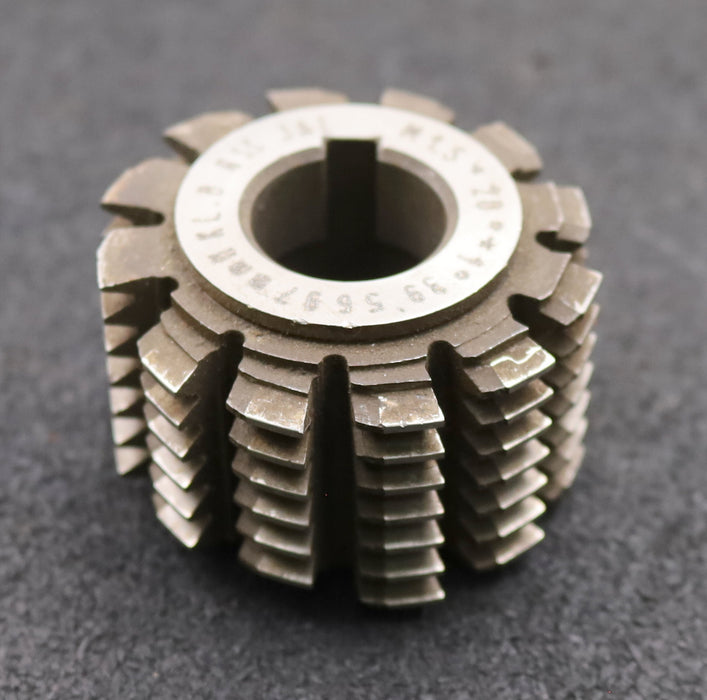 Bild des Artikels JAL-Zahnrad-Wälzfräser-gear-hob-m=-1,5mm-BPII-nach-DIN3972-EGW-20°-Ø57x38xØ22mm