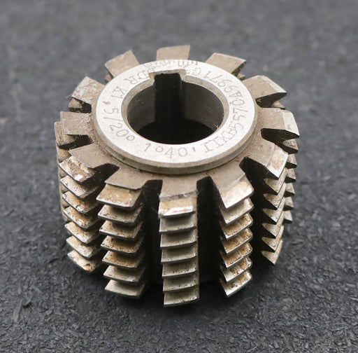 Bild des Artikels PWS-Zahnrad-Wälzfräser-gear-hob-m=-1,5mm-BPII-nach-DIN3972-EGW-20°-Ø56x39xØ22mm