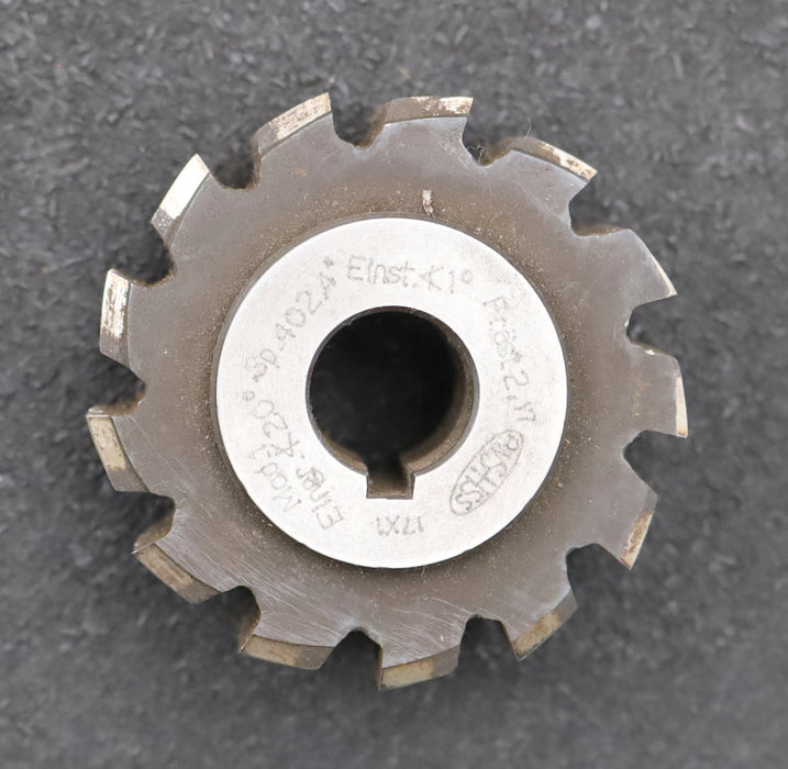 Bild des Artikels PWS-Zahnrad-Wälzfräser-gear-hob-m=-1mm-BPI-nach-DIN3972-EGW-20°-Ø60x30xØ16mm