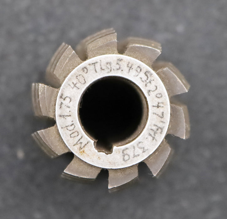 Bild des Artikels Zahnrad-Wälzfräser-gear-hob-m=-1,75mm-Teilung-5,49mm-EGW-20°-Ø40x63xØ16mm