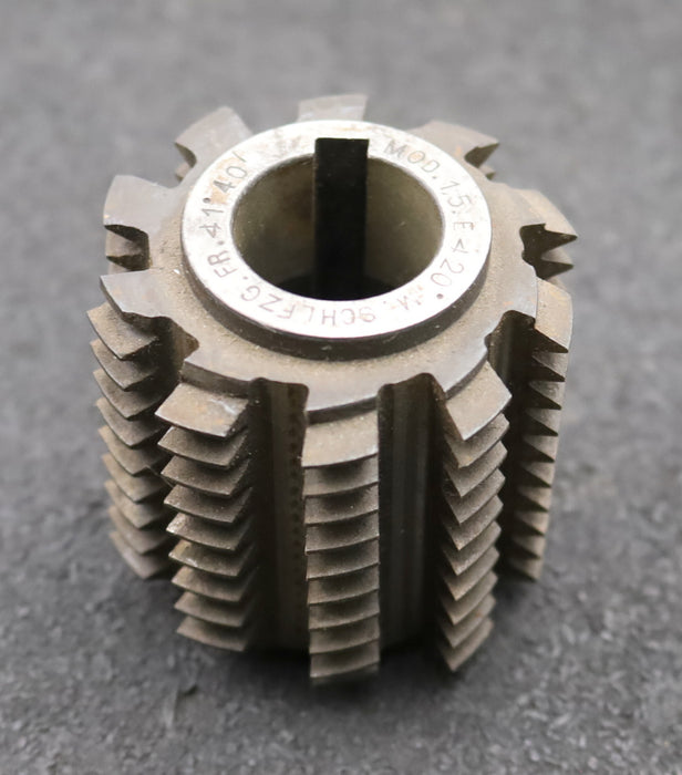 Bild des Artikels Zahnrad-Wälzfräser-gear-hob-m=-1,5mm-EGW-20°-Ø55x55xØ22mm-mit-LKN-spiralgenutet