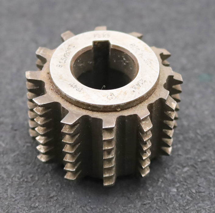 Bild des Artikels PWS-Zahnrad-Wälzfräser-gear-hob-m=-1,5mm-BPI-nach-DIN3972-EGW-20°-Ø55x39xØ22mm