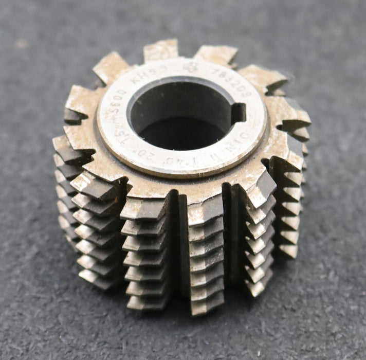 Bild des Artikels Zahnrad-Wälzfräser-gear-hob-m=-1,5mm-BPII-nach-DIN3972-EGW-20°-Ø55x38xØ22mm