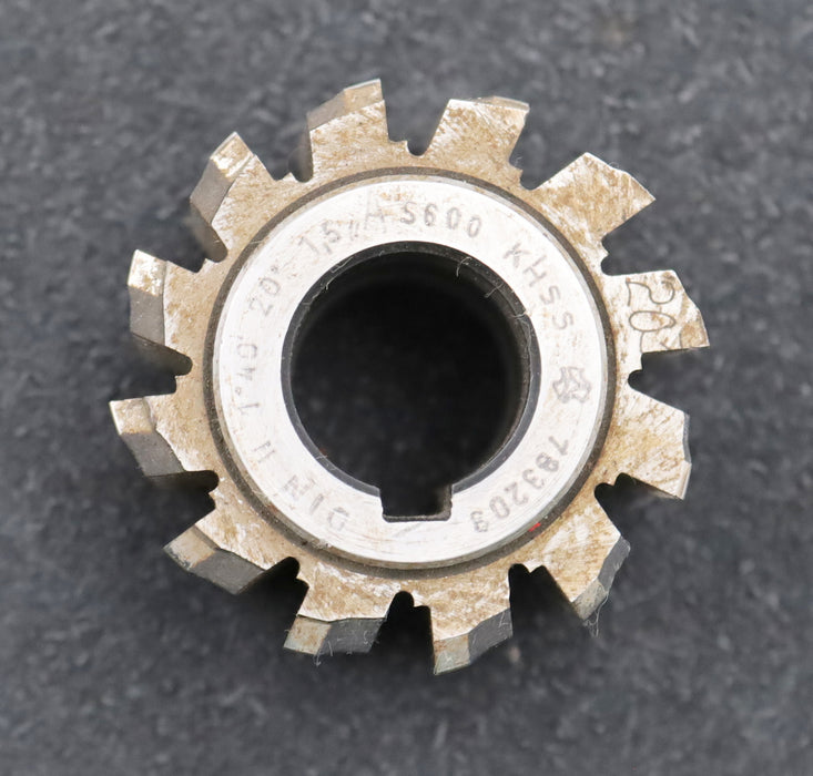 Bild des Artikels Zahnrad-Wälzfräser-gear-hob-m=-1,5mm-BPII-nach-DIN3972-EGW-20°-Ø55x38xØ22mm