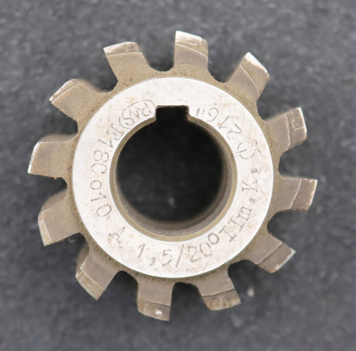 Bild des Artikels PWS-Zahnrad-Wälzfräser-gear-hob-m=-1,5mm-BPII-nach-DIN3972-EGW-20°-Ø55x38xØ22mm