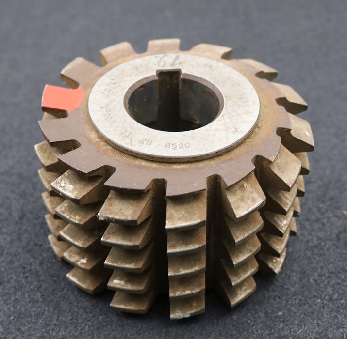 Bild des Artikels PWS-Zahnrad-Wälzfräser-gear-hob-m=4,5mm-BPII-nach-DIN-3972-EGW-20°-Ø124x80xØ40mm