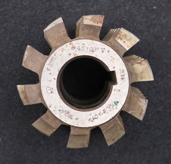 Bild des Artikels PWS-Zahnrad-Wälzfräser-gear-hob-m=4,5mm-BPV-nach-DIN-3972-EGW-20°-12-Spannuten