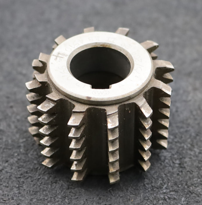 Bild des Artikels PWS-Zahnrad-Wälzfräser-gear-hob-m=1,75mm-BPII-nach-DIN-3972-EGW-20°-Ø55x39xØ27mm