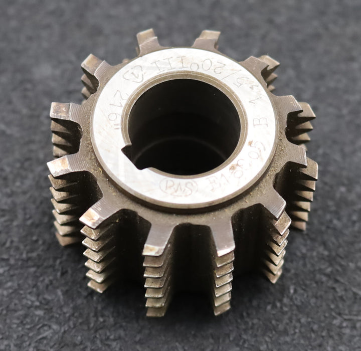 Bild des Artikels PWS-Zahnrad-Wälzfräser-gear-hob-m=1,5mm-BPII-nach-DIN-3972-EGW-20°-Ø55x38xØ22mm