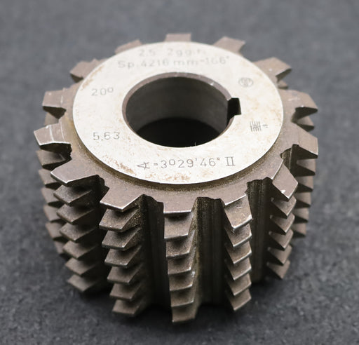 Bild des Artikels Zahnrad-Wälzfräser-gear-hob-m=2,5mm-BPII-DIN-3972-EGW-20°-Ø88x57xØ32mm