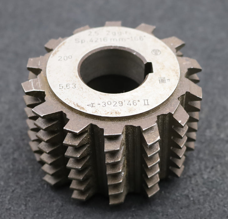 Bild des Artikels Zahnrad-Wälzfräser-gear-hob-m=2,5mm-BPII-DIN-3972-EGW-20°-Ø88x57xØ32mm