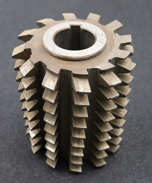 Bild des Artikels PWS-Zahnrad-Wälzfräser-gear-hob-m=5,0mm-BPIV-DIN-3972-EGW-20°-spiralgenutet-!