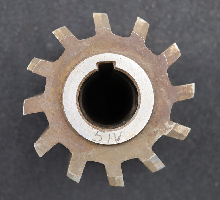 Bild des Artikels PWS-Zahnrad-Wälzfräser-gear-hob-m=5,0mm-BPIV-DIN-3972-EGW-20°-12-Spannuten