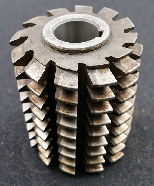 Bild des Artikels PWS-Zahnrad-Wälzfräser-gear-hob-m=5,0mm-EGW-20°-BPIII-DIN-3972-12-Spannuten