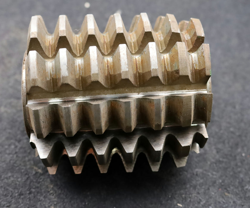 Bild des Artikels PWS-Zahnrad-Wälzfräser-gear-hob-m=5,0mm-EGW-20°-BPII-DIN-3972-HSS-10-Spannuten