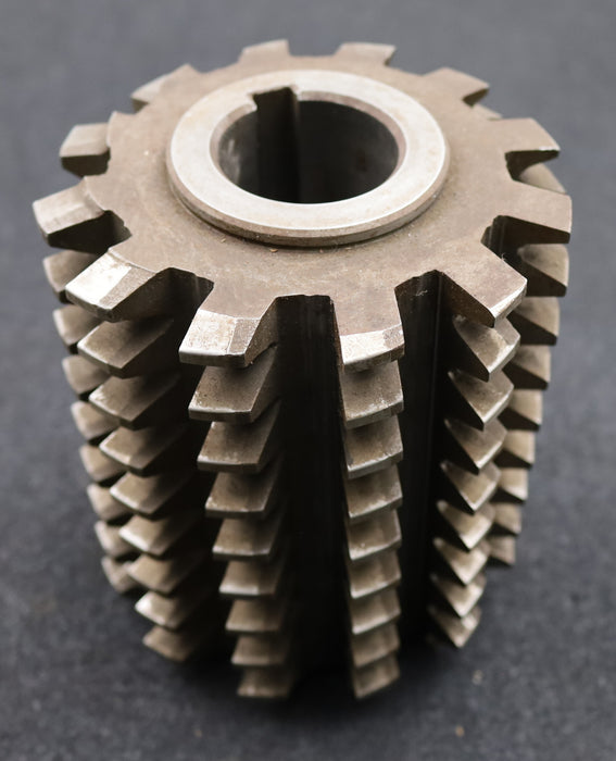 Bild des Artikels PWS-Zahnrad-Wälzfräser-gear-hob-m=5,0mm-EGW-20°-BPII-DIN-3972-12-Spannuten