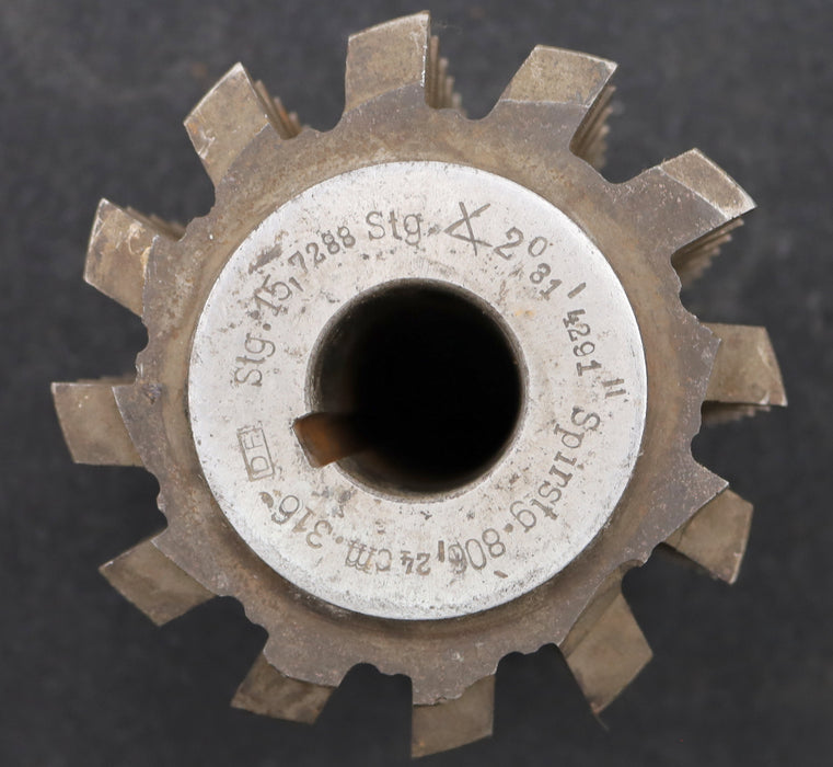 Bild des Artikels Zahnrad-Wälzfräser-gear-hob-m=5,0mm-EGW-20°--Ø121x129x32mm-mit-LKN-1gg.-Rechts