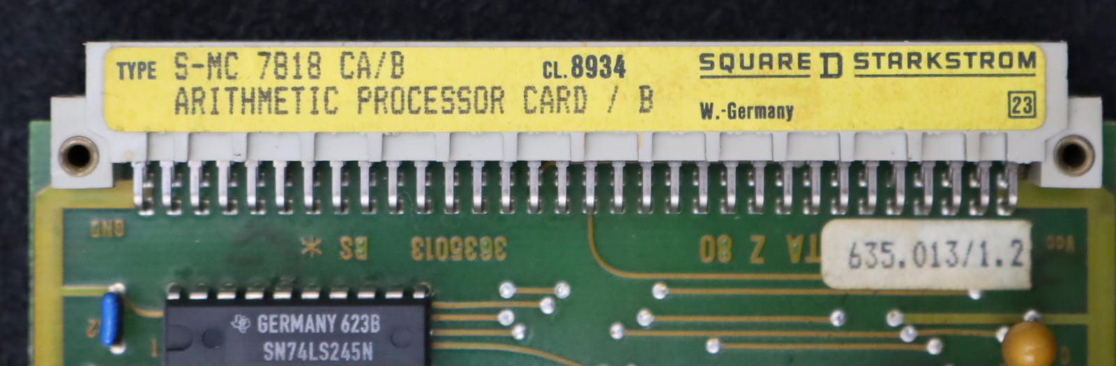 Bild des Artikels WIEDEG-/-KLINGELNBERG-S-MC-7818-CA/B-Arithmetic-processor-card-/-B