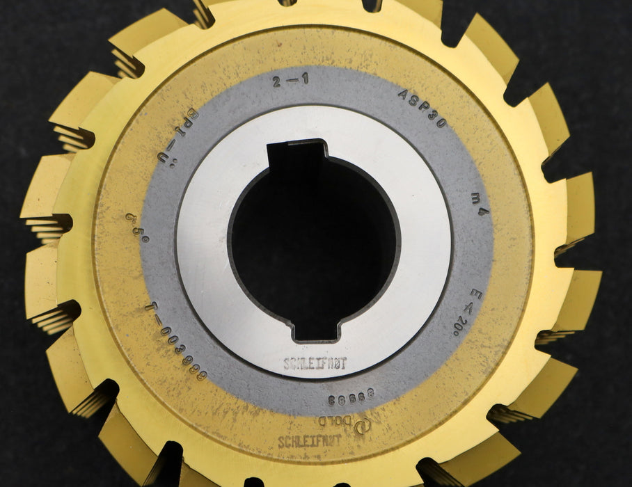 Bild des Artikels DOLD-Zahnstangengruppenfräser-5-rillig-m=-4,0mm-EGW-20°-BPI-Ø145x65xØ40-mit-LKN