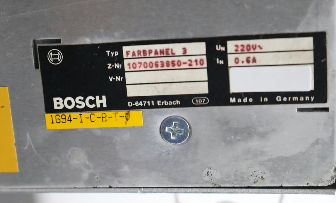 Bild des Artikels BOSCH-Monitor-CC300-Farbpanel-3-Nr.-1070063850---210-ohne-Graphikkarte-geprüft