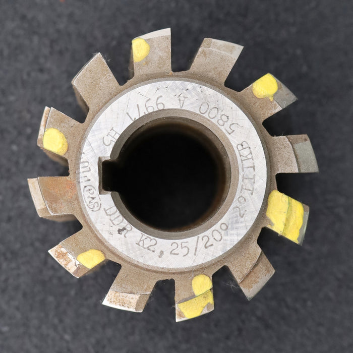 Bild des Artikels PWS-Zahnrad-Wälzfräser-m=2,25mm-BPIII-DIN-3972-EGW-20°-Ø70x58xØ27mm-gebraucht