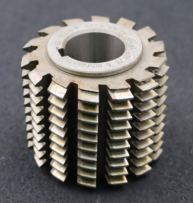 Bild des Artikels PWS-Zahnrad-Wälzfräser-m=2,0mm-BPIII-DIN-3972-EGW-20°-Ø80x71xØ32mm-12-Spannuten