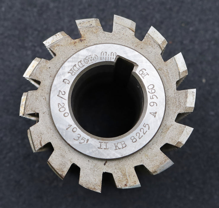 Bild des Artikels PWS-Zahnrad-Wälzfräser-m=2,0mm-BPIII-DIN-3972-EGW-20°-Ø80x71xØ32mm-12-Spannuten